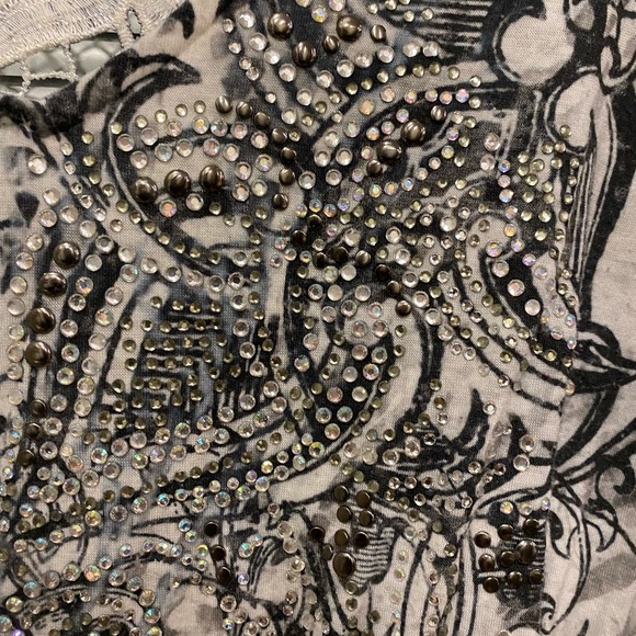 Embellished top with embroider and gem detail - Picture 3 of 6